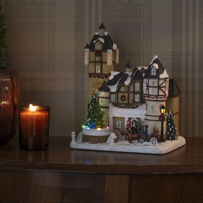 Fibre Optic Victorian House Christmas Decoration