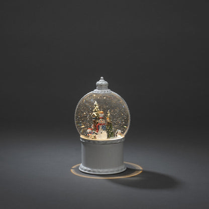 Konstsmide Snowmen Scene Christmas Water Spinner Lantern Decoration