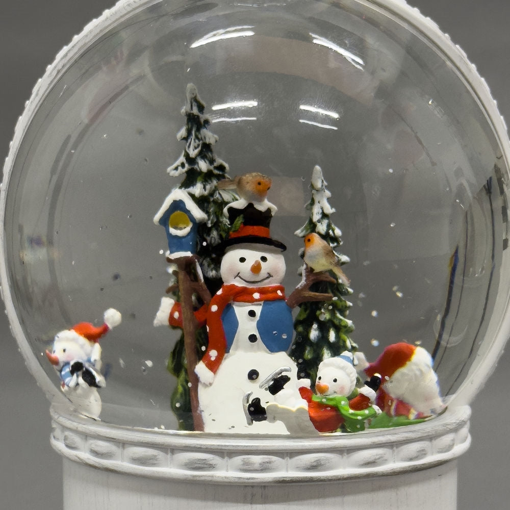 Konstsmide Snowmen Scene Christmas Water Spinner Lantern Decoration