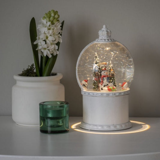 Konstsmide Snowmen Scene Christmas Water Spinner Lantern Decoration