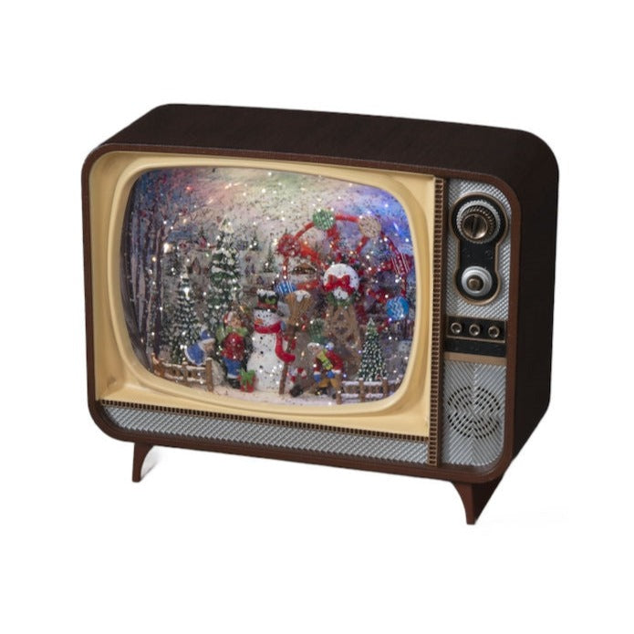 Snowman Scene Musical TV Christmas Water Lantern
