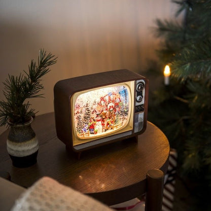 Snowman Scene Musical TV Christmas Water Lantern