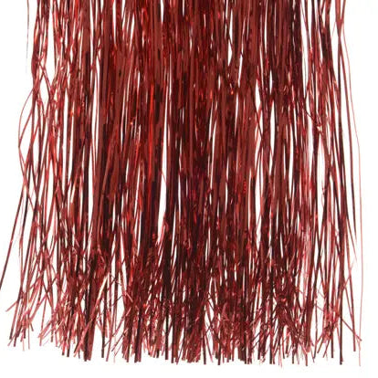 Red Lametta Decorative Tinsel Strands