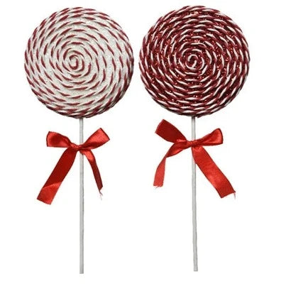 Spiral Candy Cane Lollipop Christmas Decoration