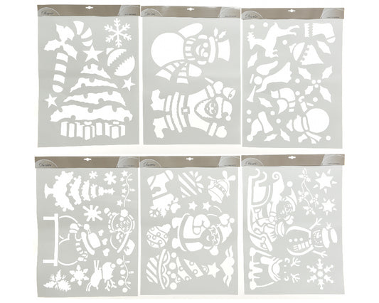 Christmas Scene Snow Stencils