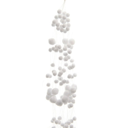 Snowball Garland Christmas Decoration 135cm