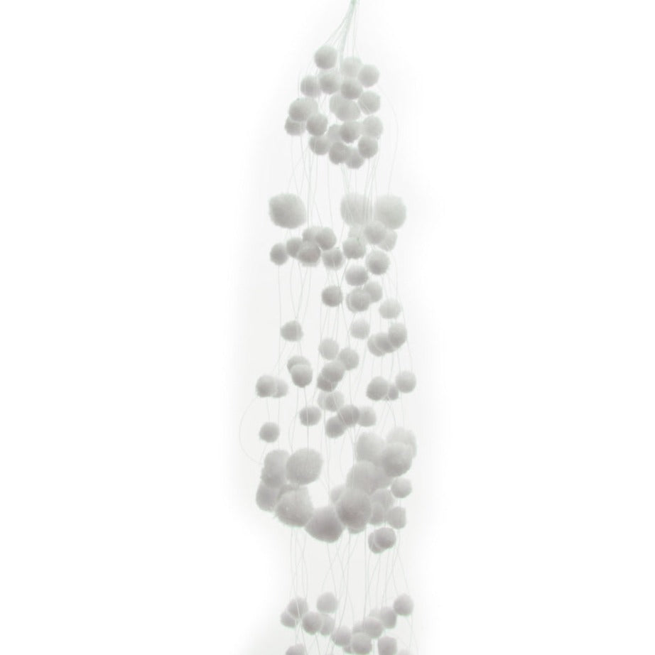 Snowball Garland Christmas Decoration 78cm