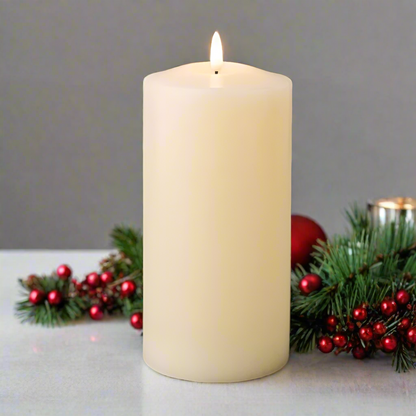 Cream Church Candle LED Wick 22.5cm x 10cm