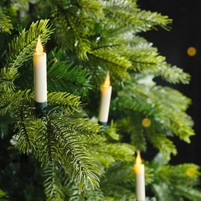 10 Flame Effect Candle Christmas Tree Lights