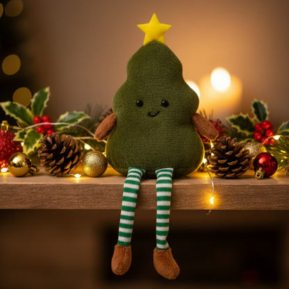 Jingle and Joy Christmas Tree Shelf Sitter