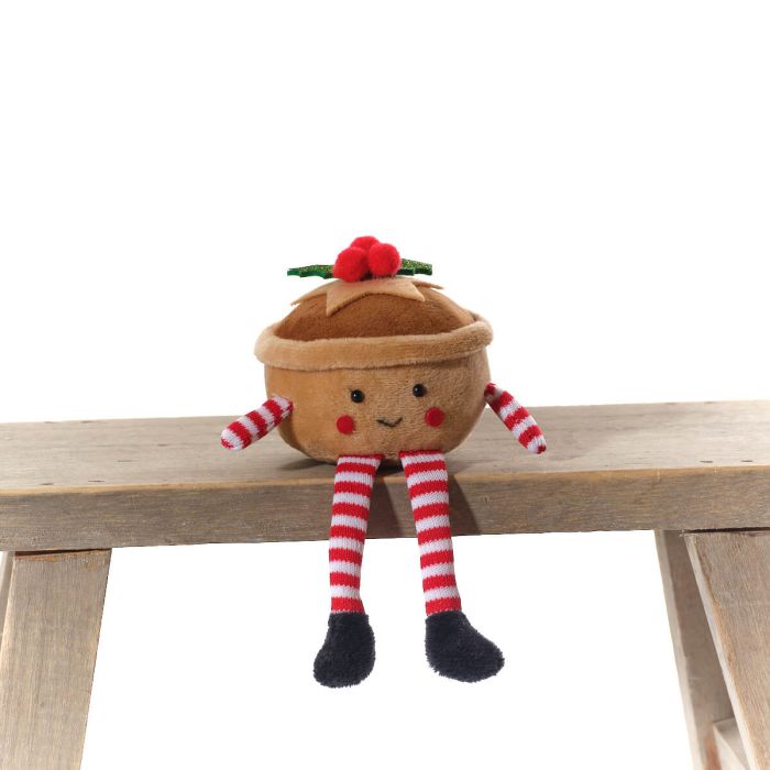Mince Pie Fabric Christmas Shelf Sitter