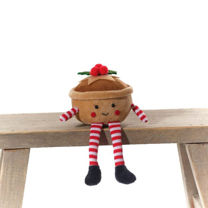 Mince Pie Fabric Christmas Shelf Sitter