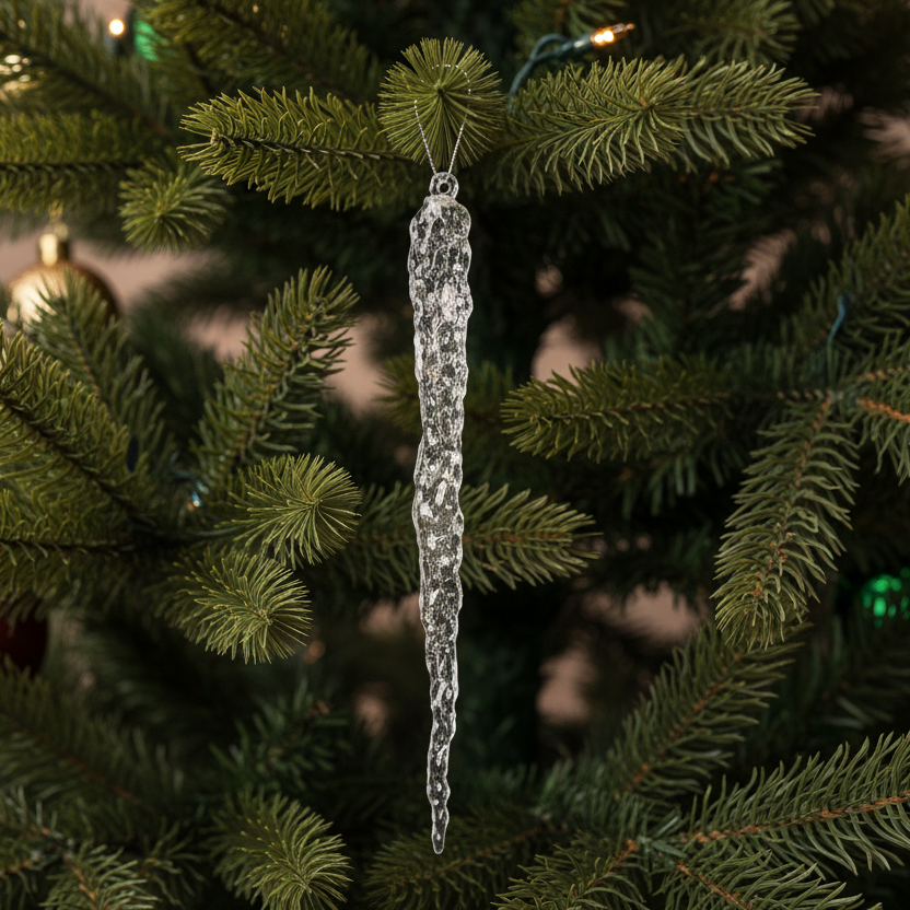 Frozen Icicle Christmas Decoration 28.5cm