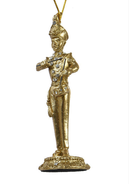 Gold Soldier Hanging Christmas Decoration