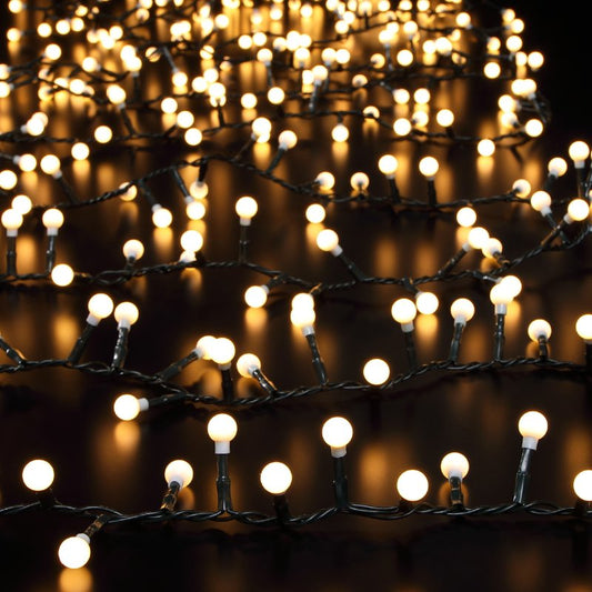 String of warm white LED lights in a berry pattern, likely intended for indoor or outdoor decoration.