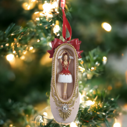 Ballet Dancer in Ballet Shoe Hanging Christmas Tree Decoration