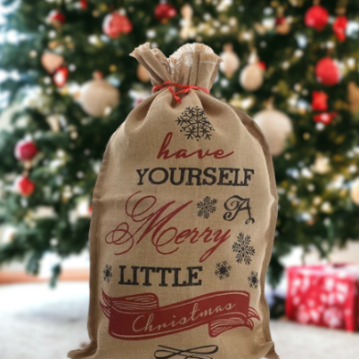 Christmas Gifts Jute Sack