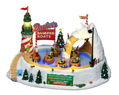 Lemax Dasher's Bumper Boats