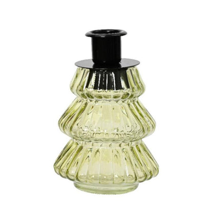 Christmas Tree Shape Glass Candle Holder