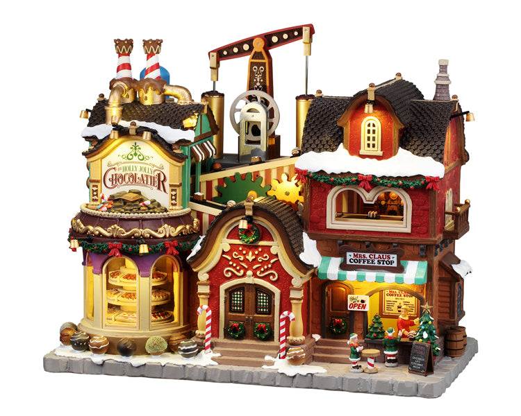Lemax The Holly Jolly Chocolatier & Mrs Claus Coffee Shop