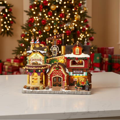 Lemax The Holly Jolly Chocolatier & Mrs Claus Coffee Shop