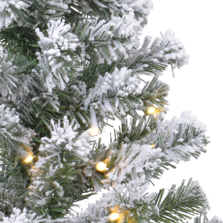 Snowy Imperial Pre-Lit Mini Christmas Tree in Hessian Bag 45cm