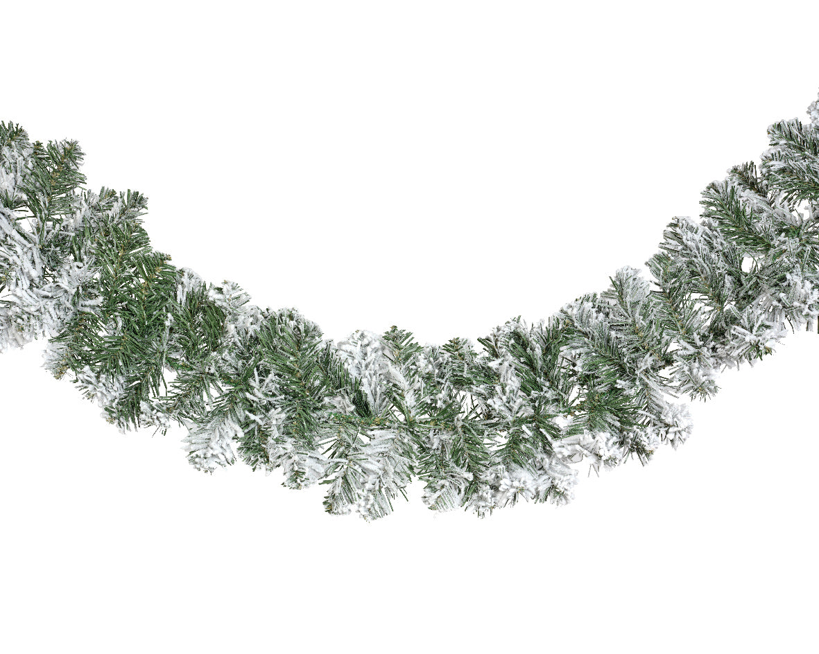 Snowy Imperial Christmas Garland 270cm