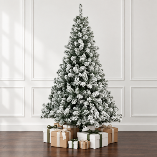 Everlands Snowy Imperial Pine Christmas Tree 7ft/210cm