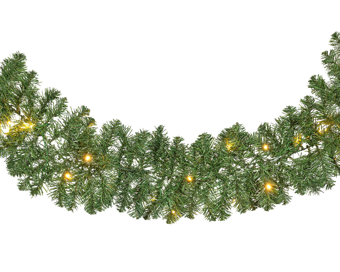 Pre Lit Imperial Garland 2.7m