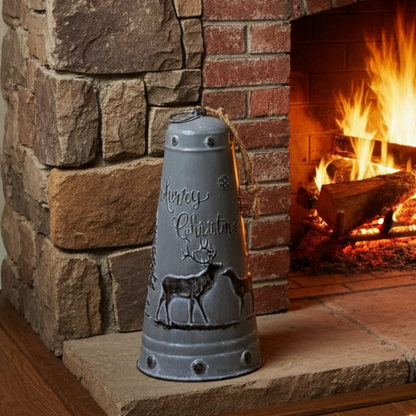 Rustic Style Large Christmas Metal Bell