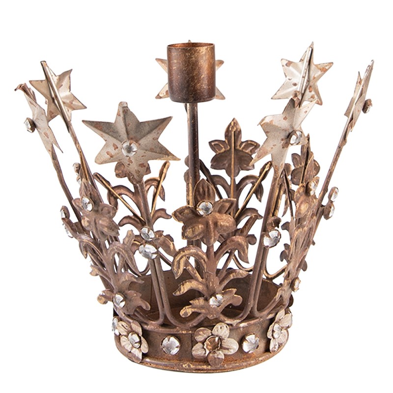 Christmas Crown Vintage Style Candle Holder