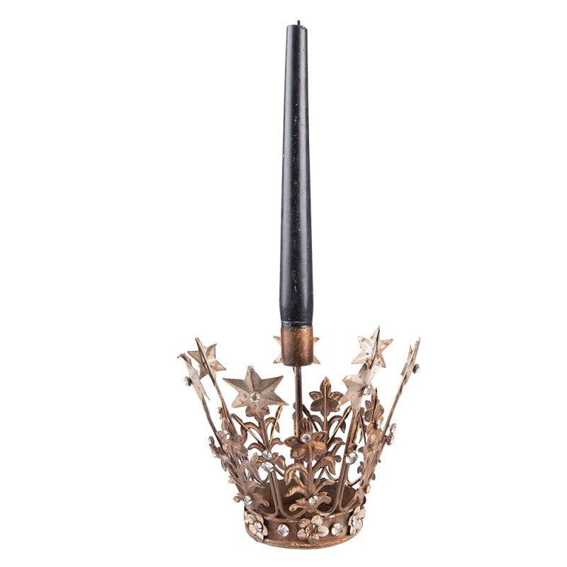 Christmas Crown Vintage Style Candle Holder