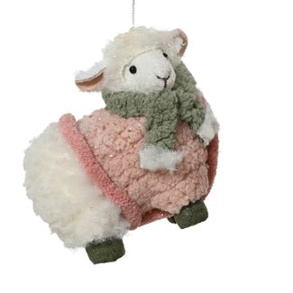 Sheep with Jacket Christmas Hanging Decoration