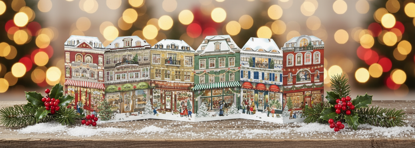 Coppenrath Free-Standing Christmas Shops Advent Calendar