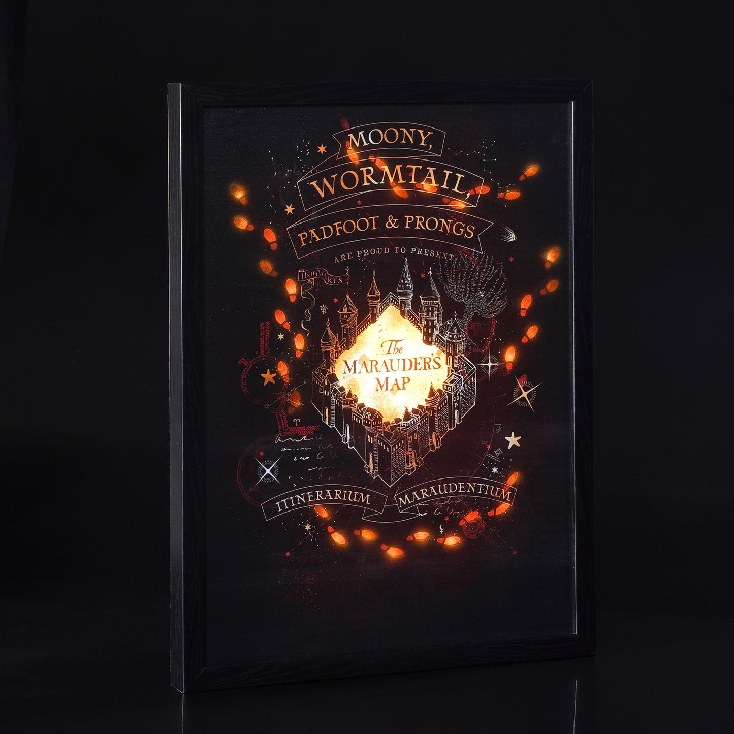 Marauders Map LED Wall Art Canvas