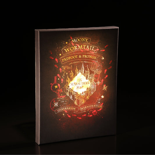 Marauders Map LED Wall Art Canvas