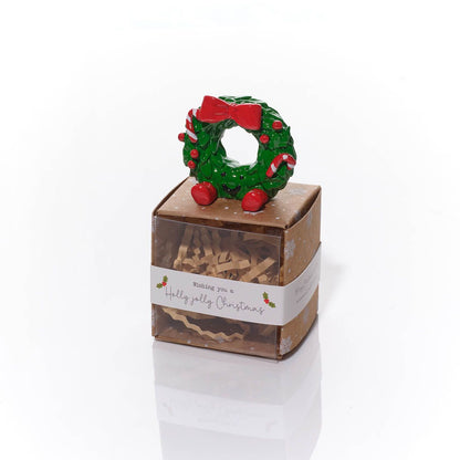 Christmas Tiny World Resin Wreath Keepsake Ornament
