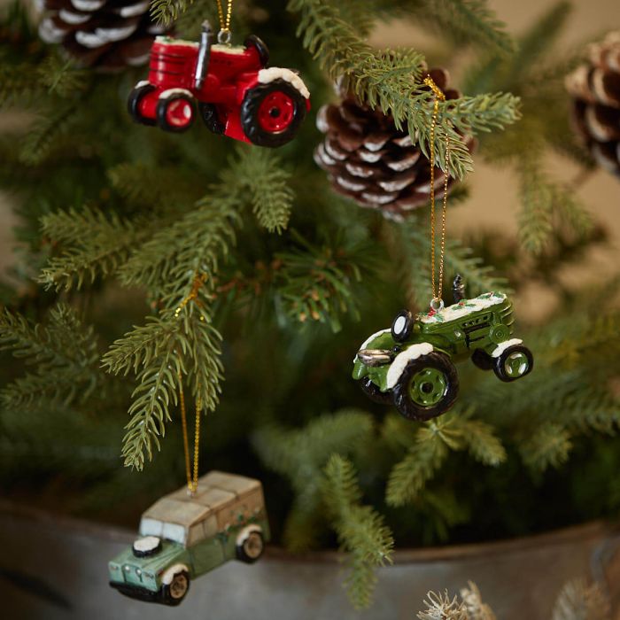 Farm Vehicle Christmas Tree Decorations