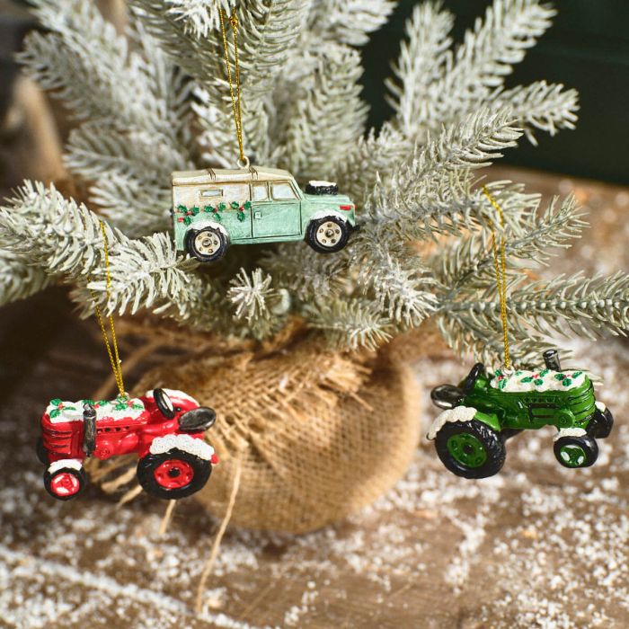 Farm Vehicle Christmas Tree Decorations