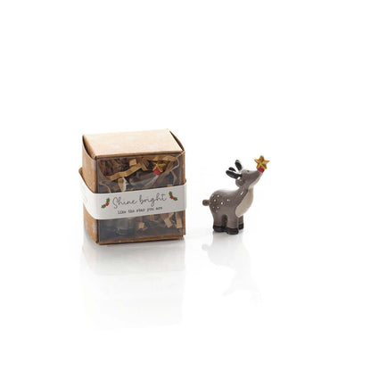 Christmas Tiny World Resin Reindeer Keepsake Ornament