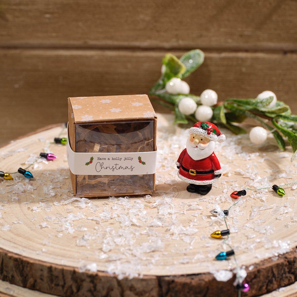 Christmas Tiny World Resin Santa Keepsake Ornament