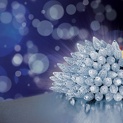 Premier 150 White LED Christmas Pinecone Lights