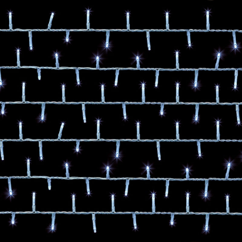 Premier TreeBrights 1000 White LED Christmas String Lights Clear Cable
