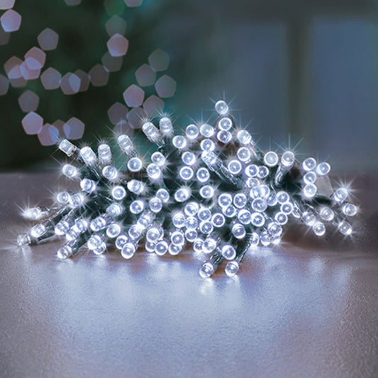 Premier 1000 White Timelights Battery Operated Christmas  String Lights