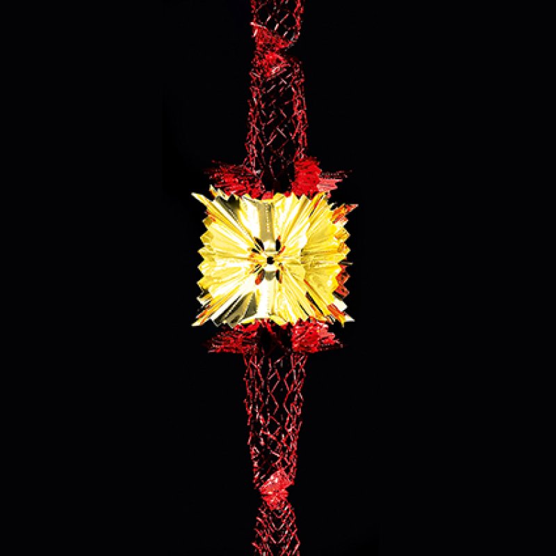 Red and Gold 4 Section Retro Foil Christmas Garland