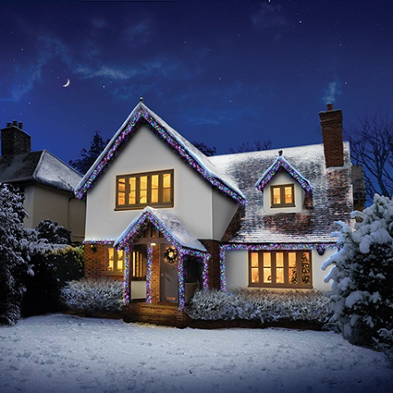 Premier 5000 Multi Coloured LED Cluster Brights Christmas Lights