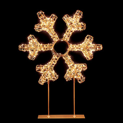 Rose Gold Snowflake Twinkling LED Table Top Christmas Decoration