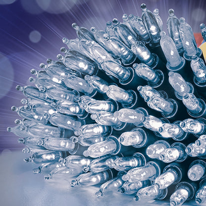 150 White LED Fairy Cap Christmas Light String