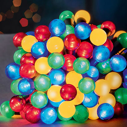 Premier 100 Multi Colour Pearl Christmas Berry Lights
