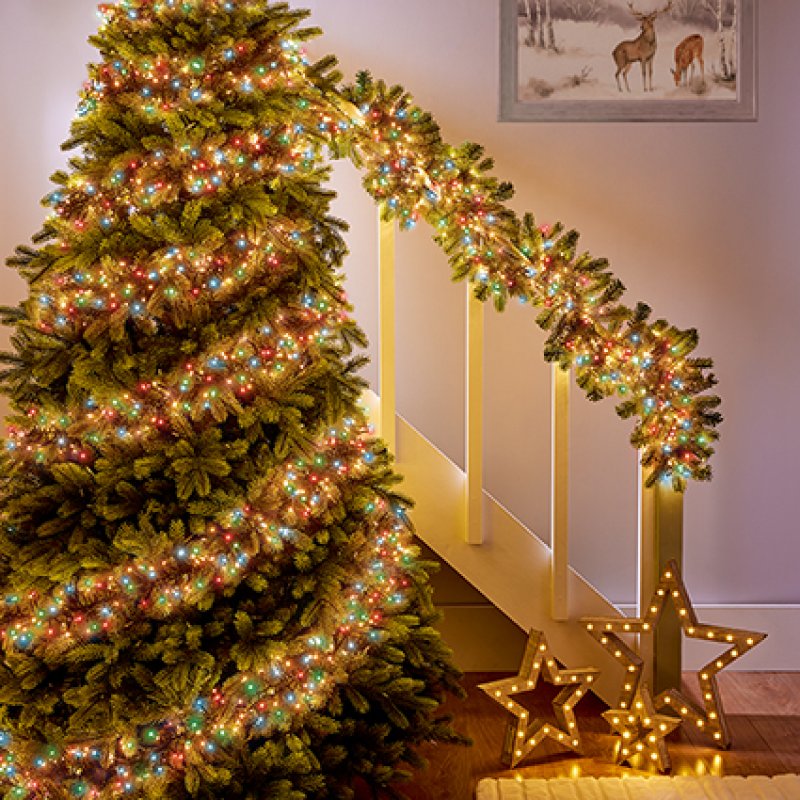 Premier 480 LED Cluster Brights Christmas Lights Multi Colour